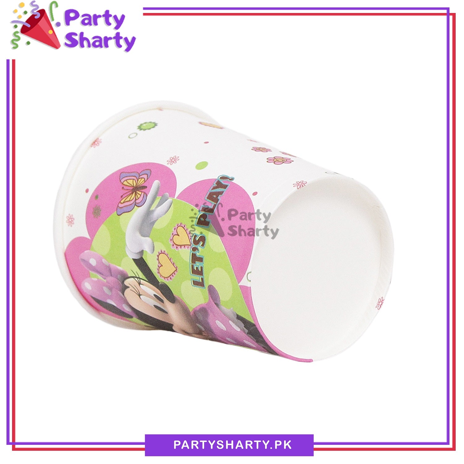 Minnie Mouse Theme Birthday Party Paper Cups / Glass For Themed Based Party Supplies and Decorations