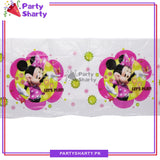 Minnie Mouse Printed Plastic Table Cover For Minnie Mouse Theme Birthday Party Celebration and Decoration