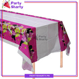 Pink Minnie Mouse Party Theme Table Cover for Birthday Party and Decoration