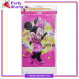 Pink Minnie Mouse Party Theme Table Cover for Birthday Party and Decoration