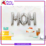 MOM Foil Banner For Mom's Birthday Party and Mother Day Decoration