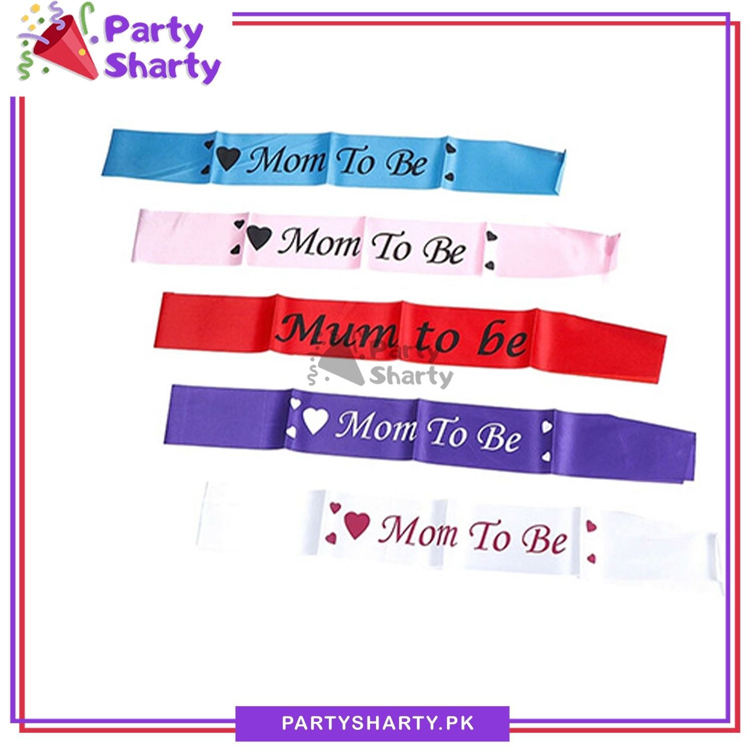 Mom to be Sash For Baby Shower and Gender Reveal Celebration