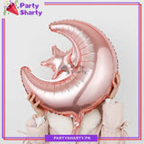 Crescent Moon Star Foil Balloon For Ramadan Iftar Party Decoration and Celebration
