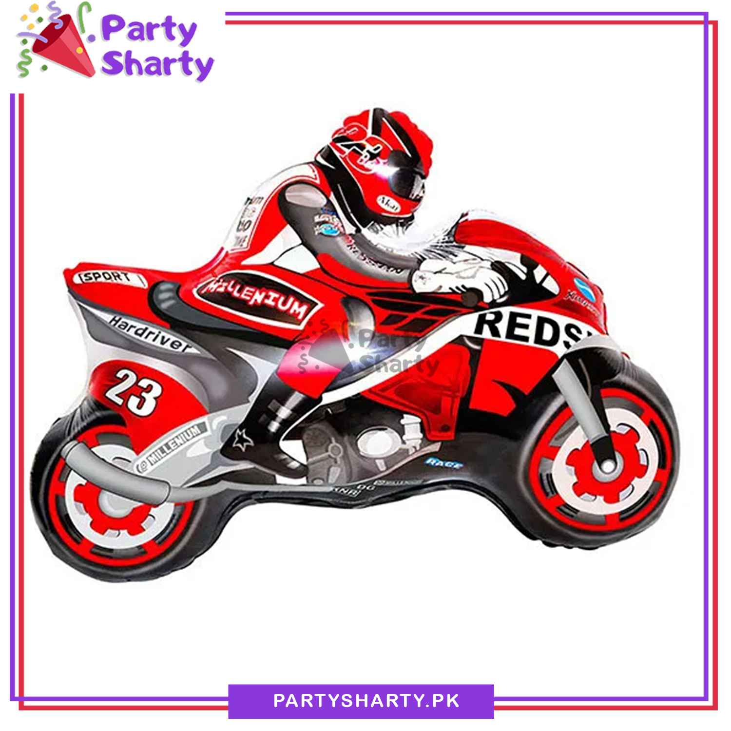 Motor Bike Foil Balloon For Motor Bike Theme Party Decoration and Celebration