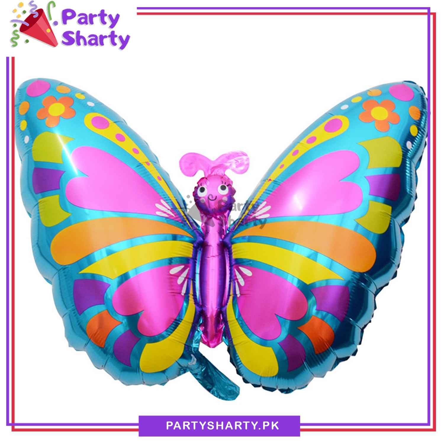 Multi Color Butterfly Foil Balloon For Birthday and Party Decoration