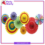 Paper Fan Set For Party Supplies and Decorations