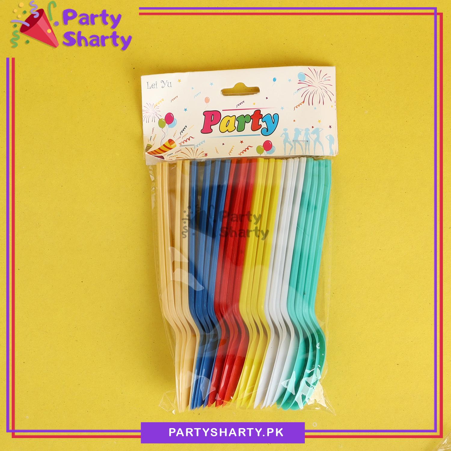 24pcs/set Plastic Spoon For Party Decoration and Celebration