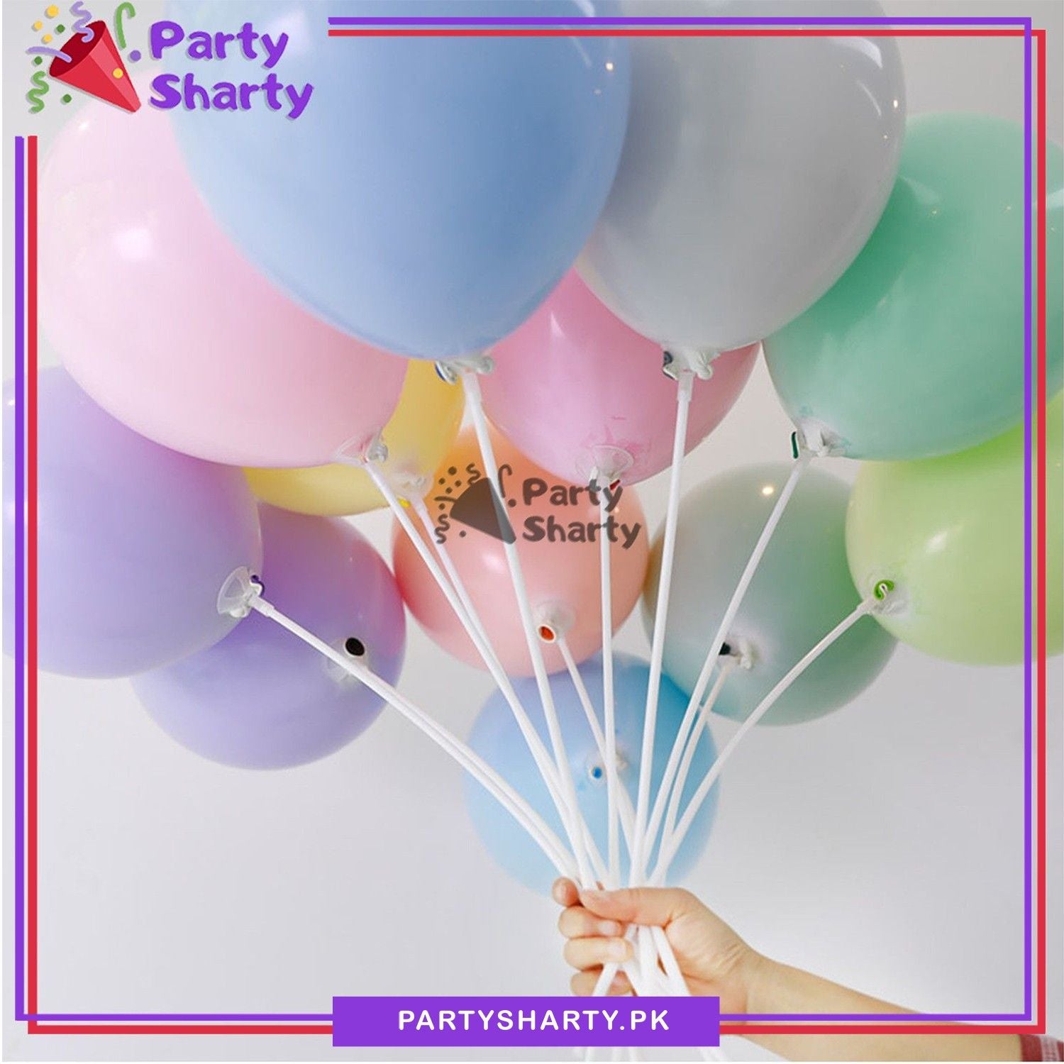 Multi Color Macron (Pastel Color) Latex Balloons for Birthday Parties / Wedding / Baby Showers Celebration & Decorations (25 pcs)