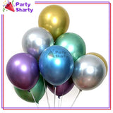 Metallic Chrome Balloons (Pack of 25) For Birthday, Wedding, Anniversary, Baby Shower Party Decoration
