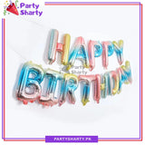 Happy Birthday Foil Balloon Banner for Decoration and Birthday Celebration
