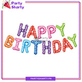 Happy Birthday Foil Balloon Banner for Decoration and Birthday Celebration