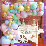 102 pcs Macron Multi Color Balloons Garland Arch Kit For Birthday, Wedding, Baby Shower, Graduation, Engagement and Party Event Decoration