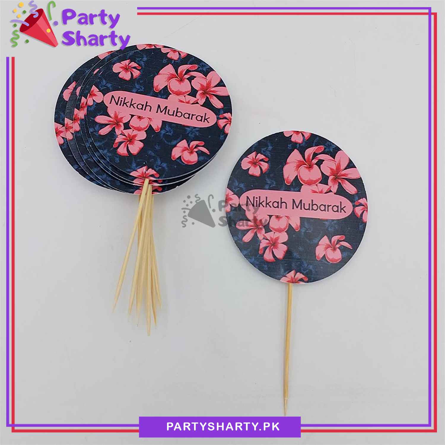 Nikkah Mubarak Cup Cake / Mithai Toppers For Nikkah / Wedding Decoration and Celebration