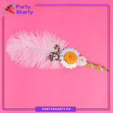Qabool Hai White Feather Ballpoint Pens For Nikkah Events and Decoration