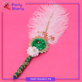 Qabool Hai White Feather Ballpoint Pens For Nikkah Events and Decoration