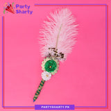 Qabool Hai White Feather Ballpoint Pens For Nikkah Events and Decoration
