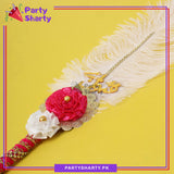 Qabool Hai White Feather Ballpoint Pens For Nikkah Events and Decoration