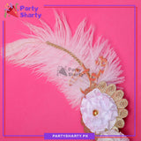 Qabool Hai White Feather Ballpoint Pens For Nikkah Events and Decoration
