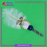 Qabool Hai White Feather Ballpoint Pens For Nikkah Events and Decoration
