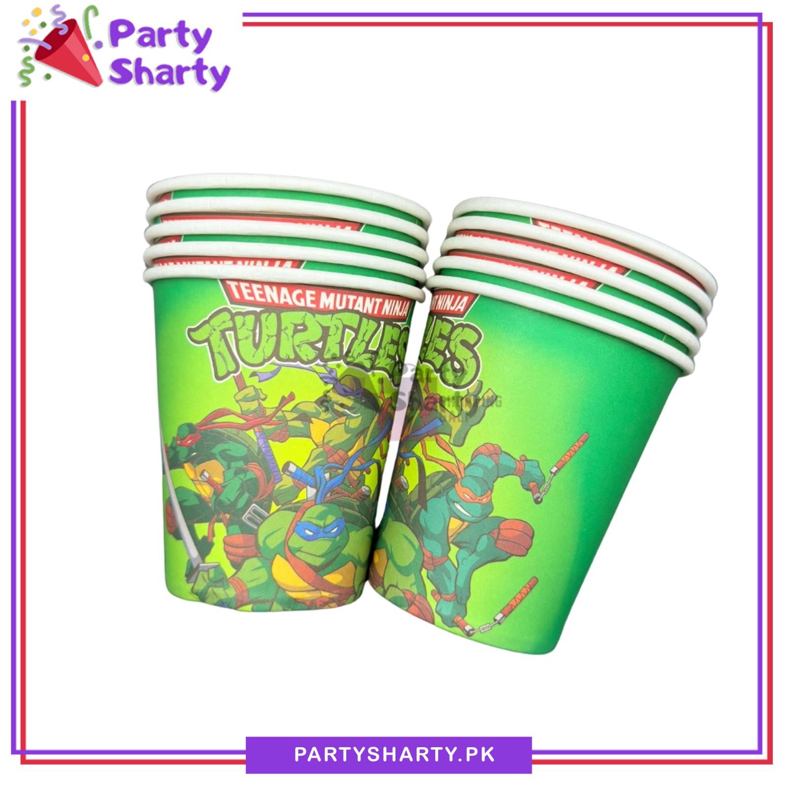 Ninja Turtle Birthday Party Paper Cups / Glass For Ninja Turtle Themed Based Party Supplies & Decorations