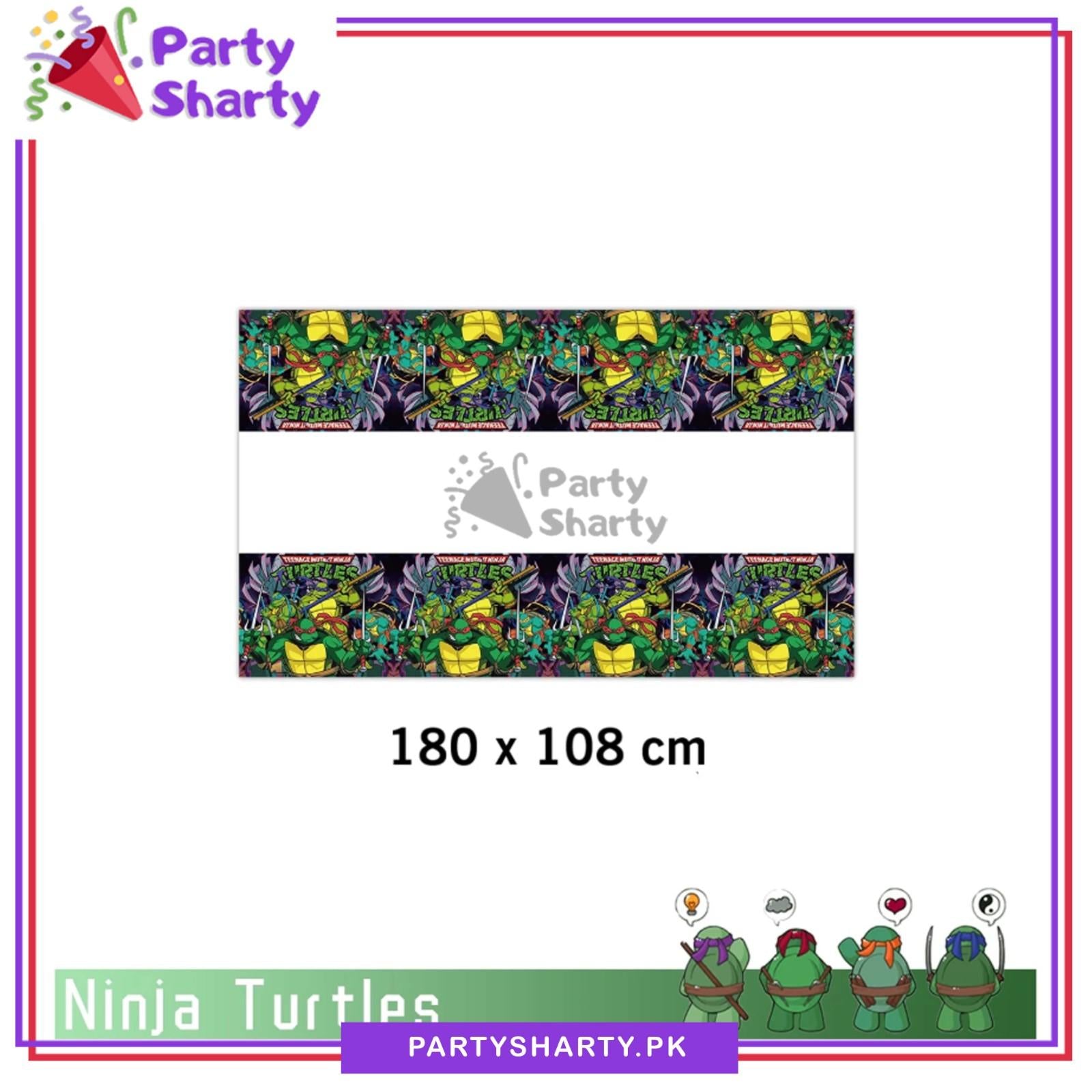 Ninja Turtle Party Theme Table Cover for Birthday Party Decoration & Celebration