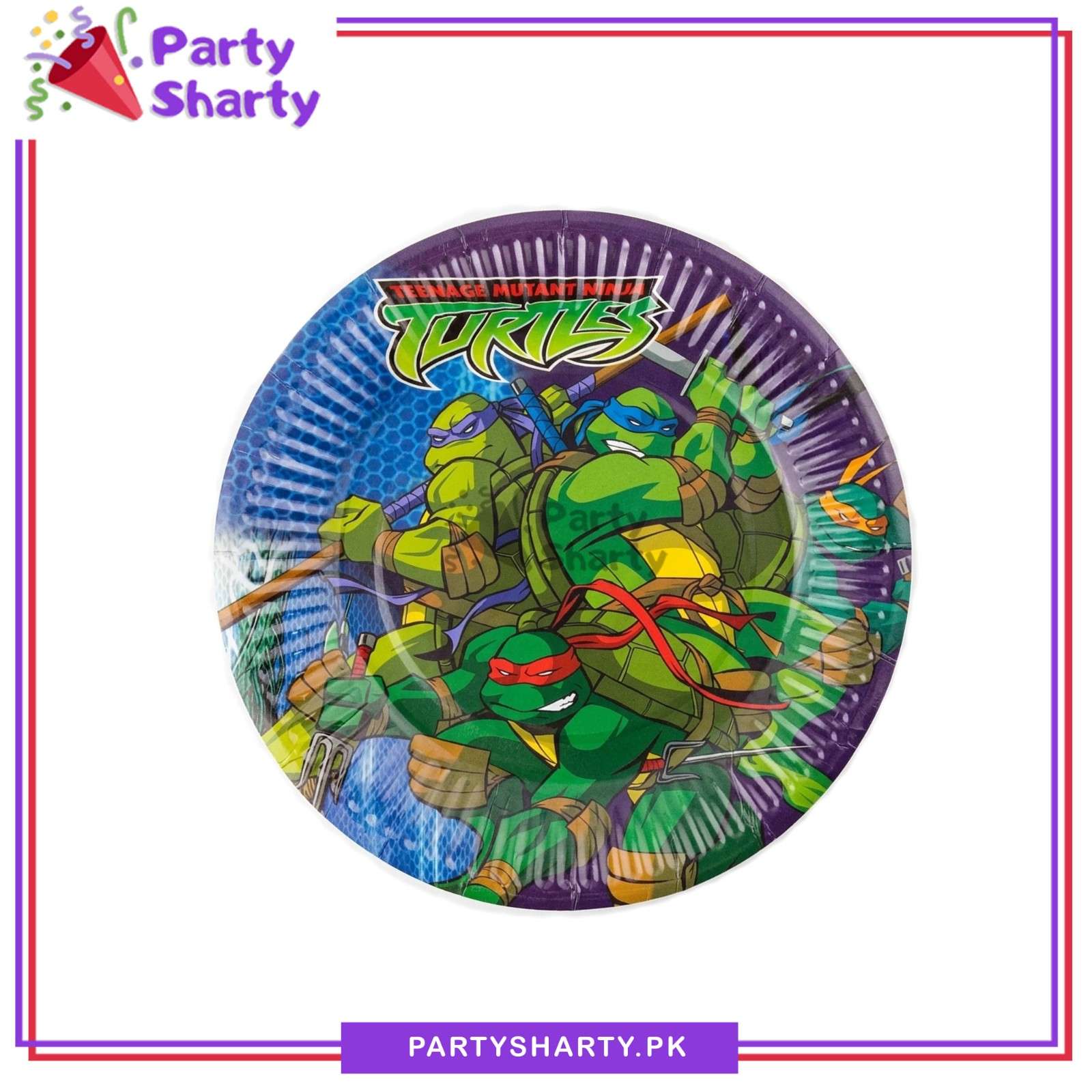 Ninja Turtle Theme Party Disposable Paper Plates for Ninja Theme Party Decoration