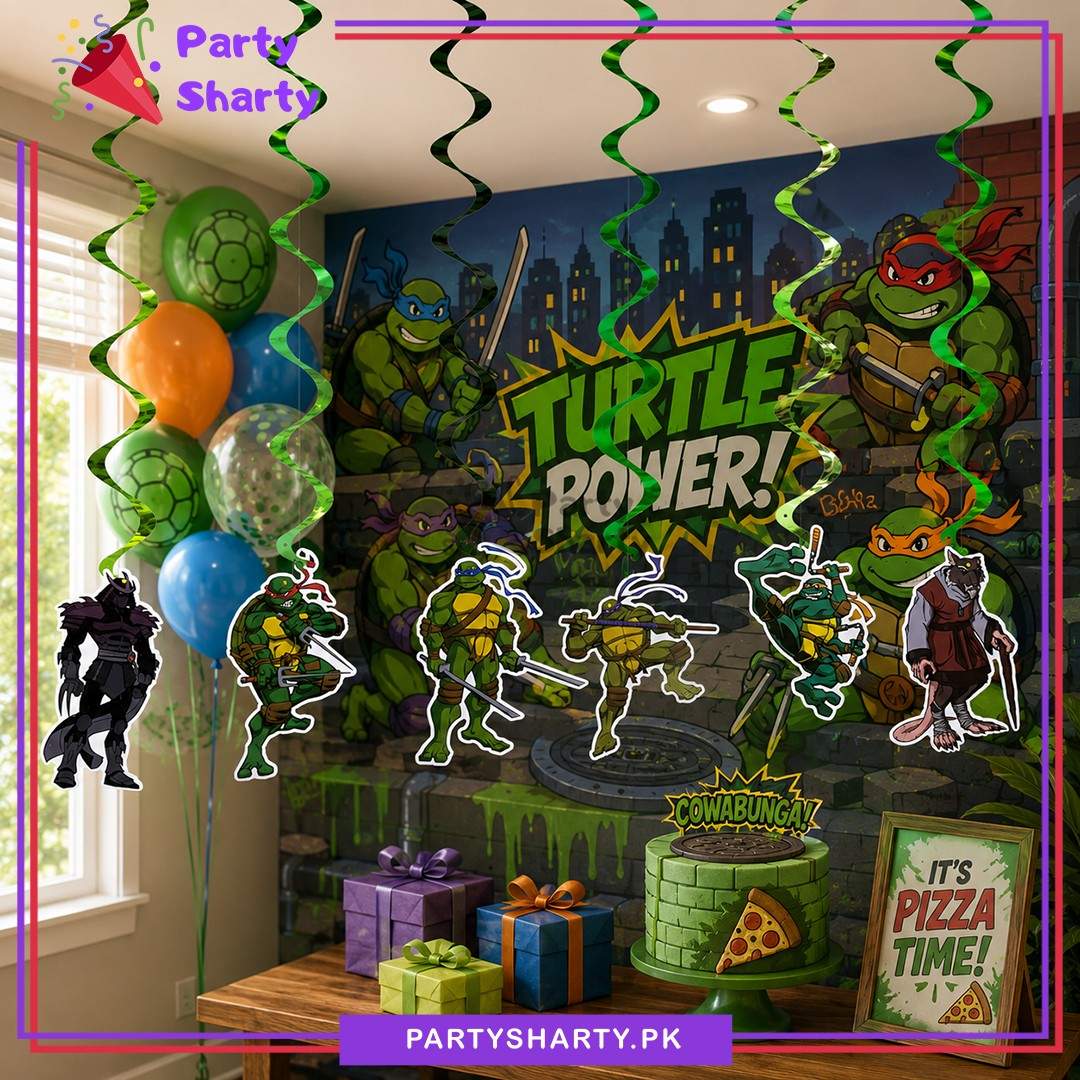 Ninja Turtle Theme Swirls For Ninja Turtle Theme Birthday Party Decoration
