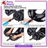 Black 40 inches Number Foil Balloon for Birthday / Anniversary Party Decoration