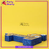 Numeric 1 Thermocol Standee For Royal Prince Theme Based First Birthday Celebration and Party Decoration
