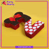 Numeric 2 Thermocol Standee For Minnie Mouse Theme Based Second Birthday Celebration and Party Decoration