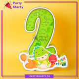 Numeric 2 Thermocol Standee For Dinosaur Theme Based Second Birthday Celebration & Decoration