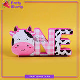ONE Cow Theme Thermocol Standee For Jungle/Farm Theme Based First Birthday Celebration and Party Decoration
