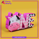 ONE Cow Theme Thermocol Standee For Jungle/Farm Theme Based First Birthday Celebration and Party Decoration
