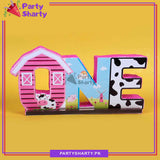 ONE Farm Theme Thermocol Standee For Jungle/Farm Theme Based First Birthday Celebration and Party Decoration