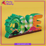 ONE Thermocol Standee For Dinosaur Theme Based First Birthday Celebration and Party Decoration
