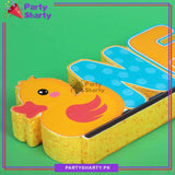 ONE Thermocol Standee For Duck Theme Based First Birthday Celebration and Party Decoration
