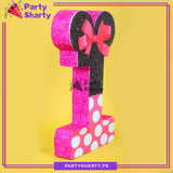 Numeric 1 Thermocol Standee For Minnie Mouse Theme Based First Birthday Celebration and Party Decoration