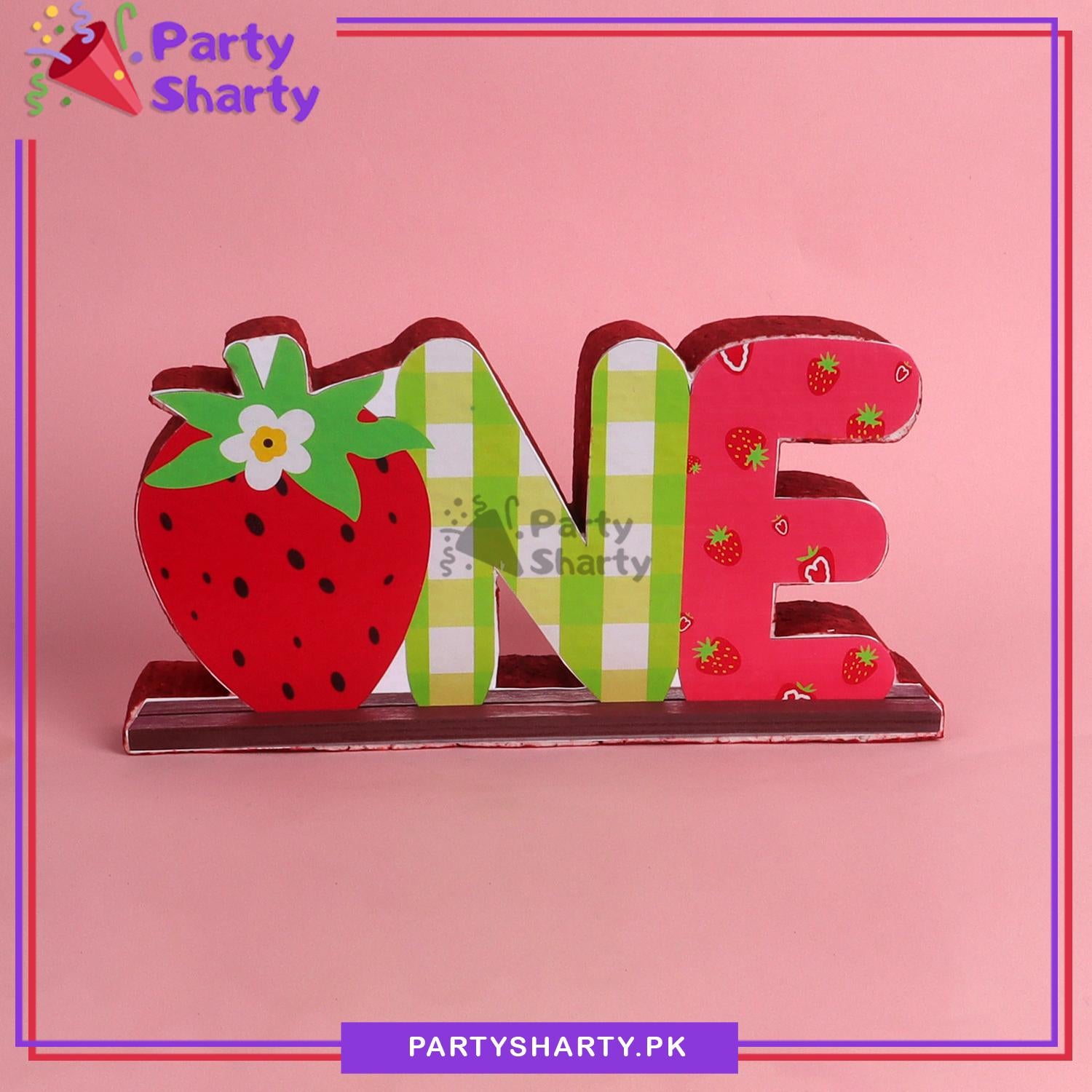 ONE Thermocol Standee For Tutti Frutti Theme Based First Birthday Celebration and Party Decoration