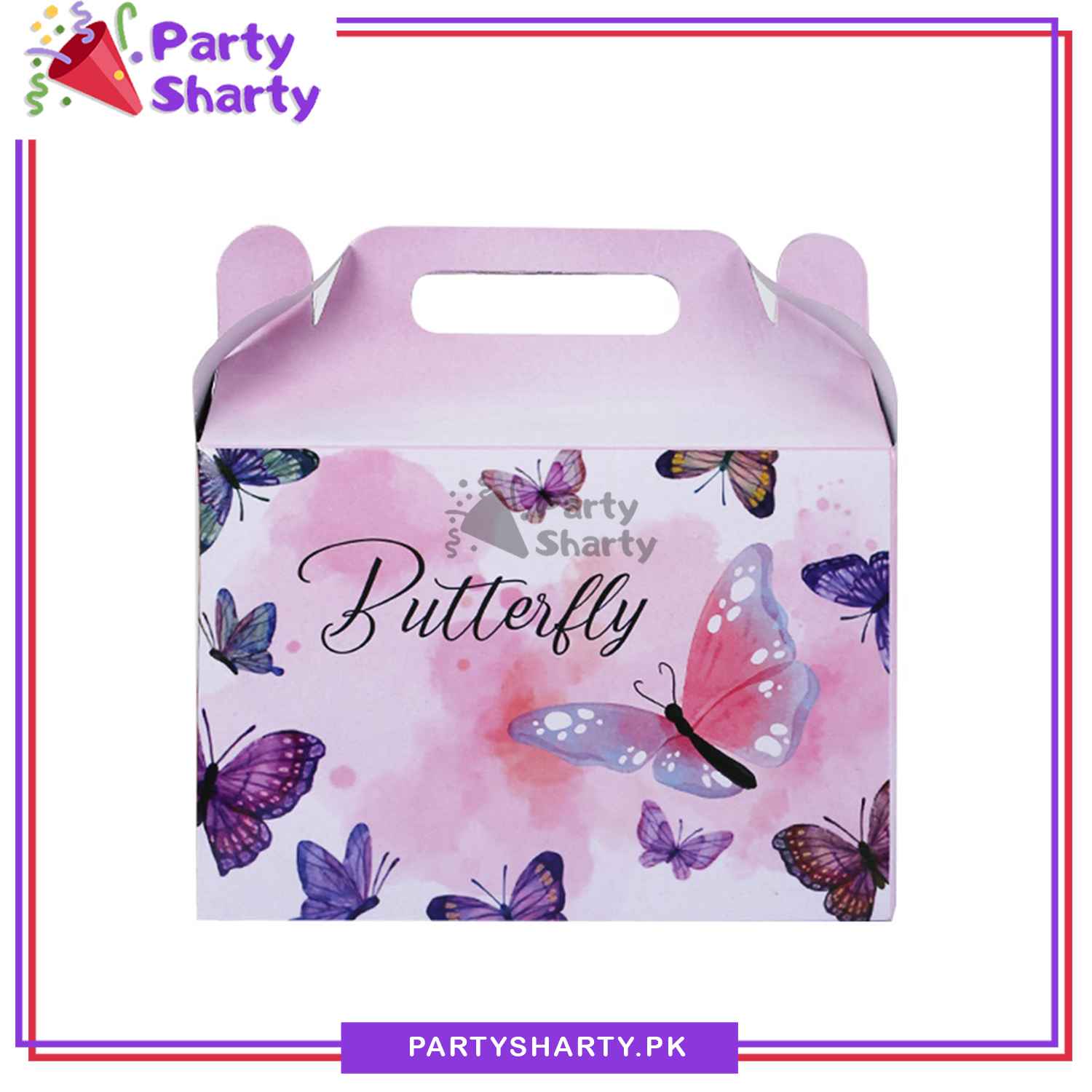 Butterfly Goody Boxes Pack of 10 For Butterfly Theme Birthday Celebration