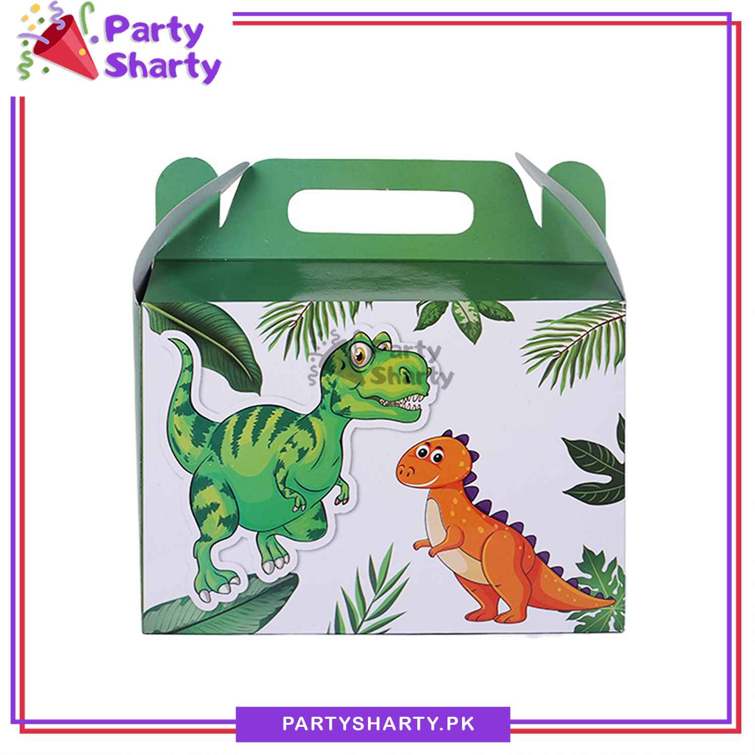 D-2 Dino / Dragon Theme Goody Boxes - Pack of 10 For Birthday Party and Decoration