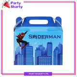 D-2 Spiderman Theme Goody Boxes Pack of 10 For Spiderman / Avenger Theme Party Decoration and Celebration