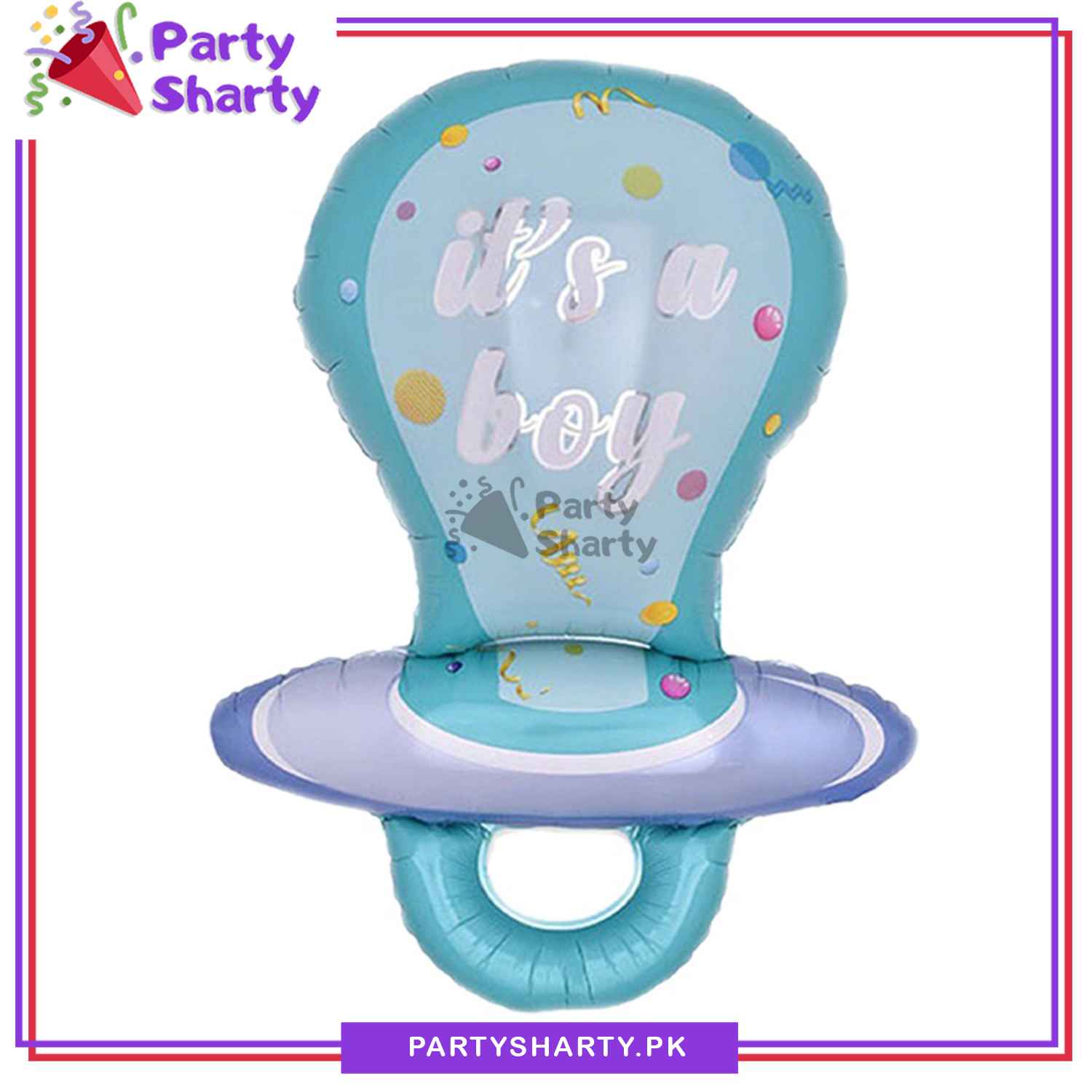 Stylish Its a Boy / Girl Pacifier Shaped Foil Balloon For Baby Shower, Welcome Baby and Gender Reveal Party Decoration and Celebrations
