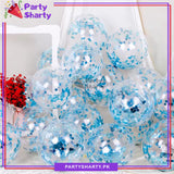 5pcs Confetti Filled Latex Balloons For Party Event Decorations & Celebrations