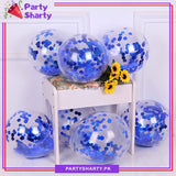 5pcs Confetti Filled Latex Balloons For Party Event Decorations & Celebrations