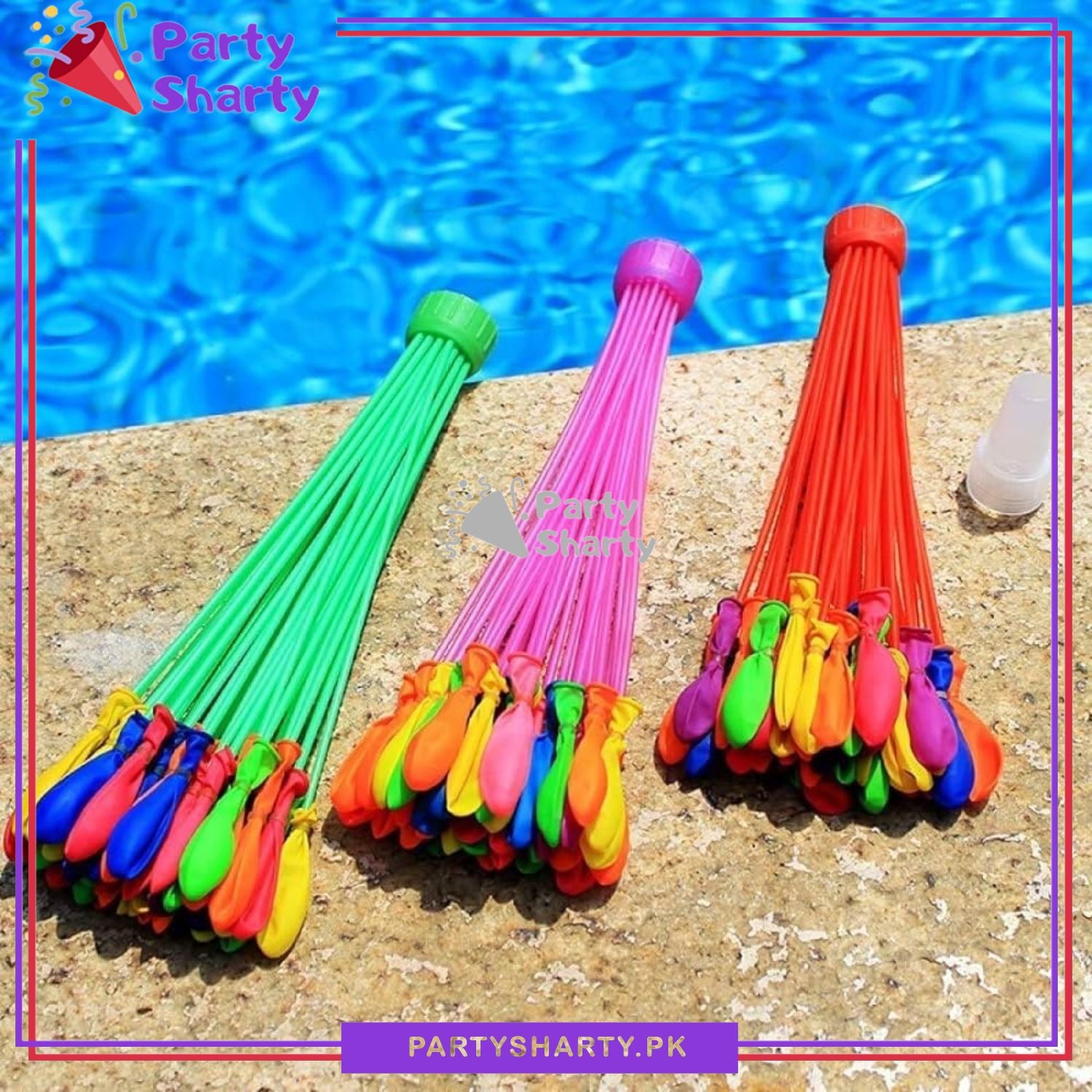 Pack Of 111 - Automatic Tie Magic Bunch Of Water Balloons For Water Balloon Fight
