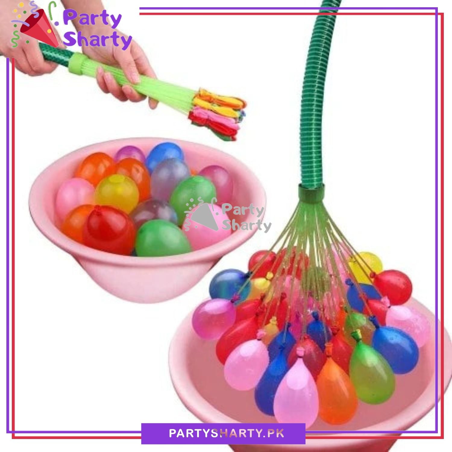 Pack Of 111 - Automatic Tie Magic Bunch Of Water Balloons For Water Balloon Fight
