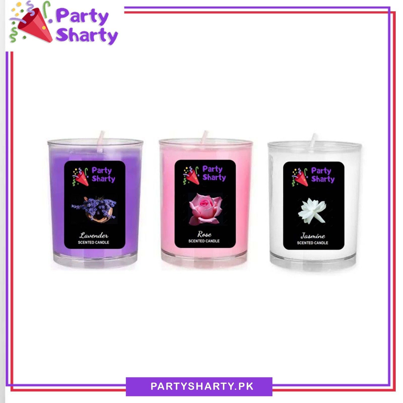 Mini Glass Jar Scented Candles For Room Decoration