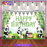 Panda Theme Panaflex backdrop For Panda Theme Birthday Decoration and Celebration
