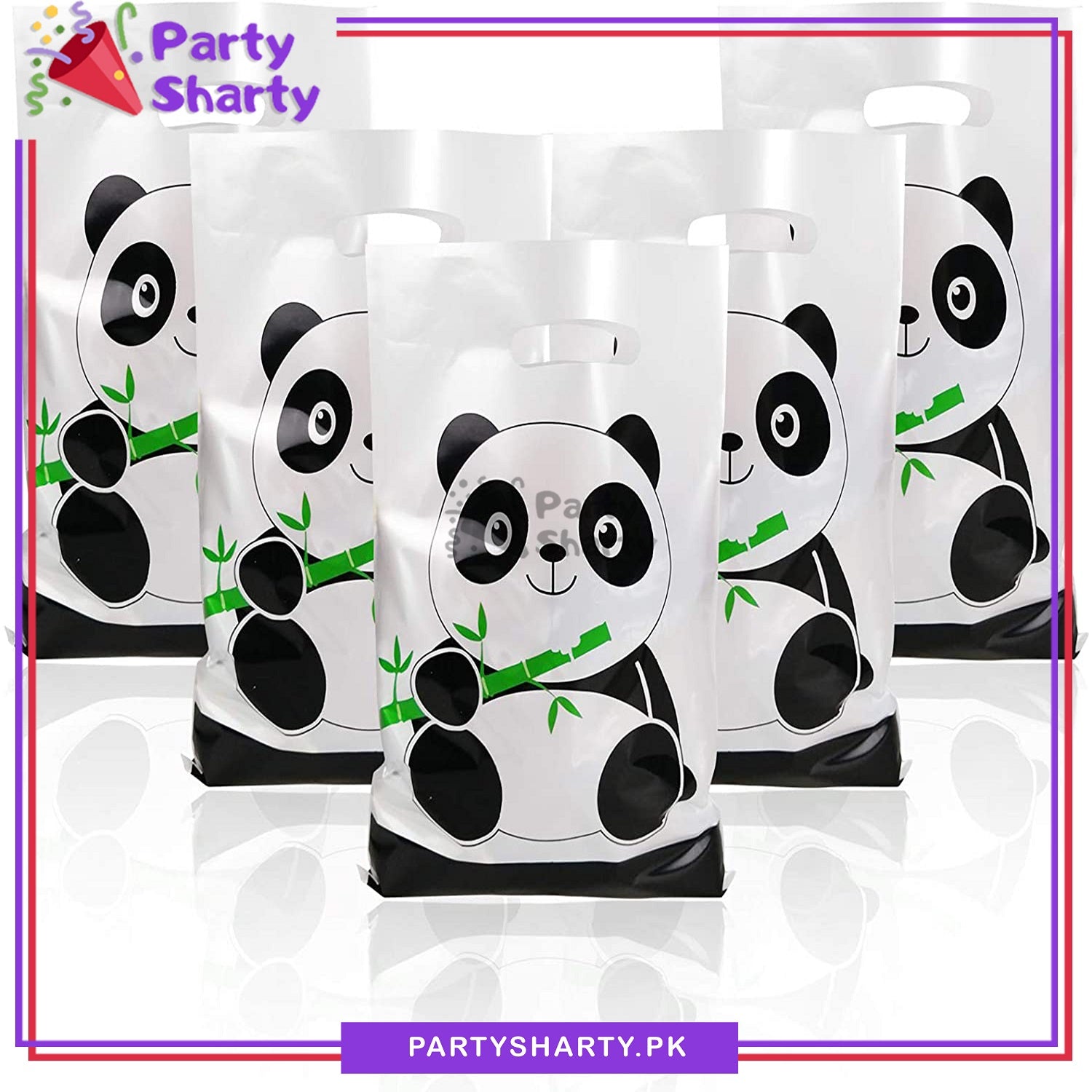 Panda Theme Goody Bag Pack Of 10 For Panda Theme Favor Bags