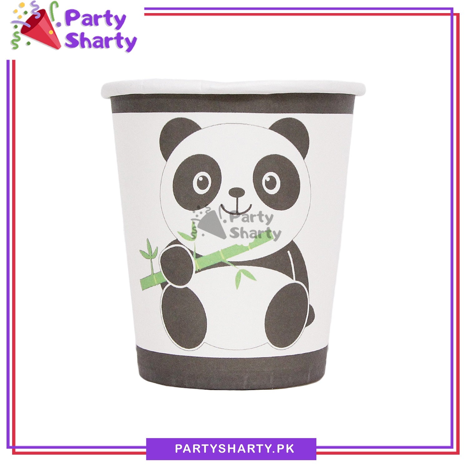 Panda Theme Birthday Party Paper Cups / Glass For Themed Based Party Supplies and Decorations